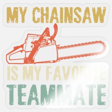 Kettingzaag grappig stickers | Unieke designs | Spreadshirt